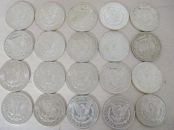 ★3枚の価格★ アメリカ モルガンダラー 銀貨 1921年 本物　1ドル