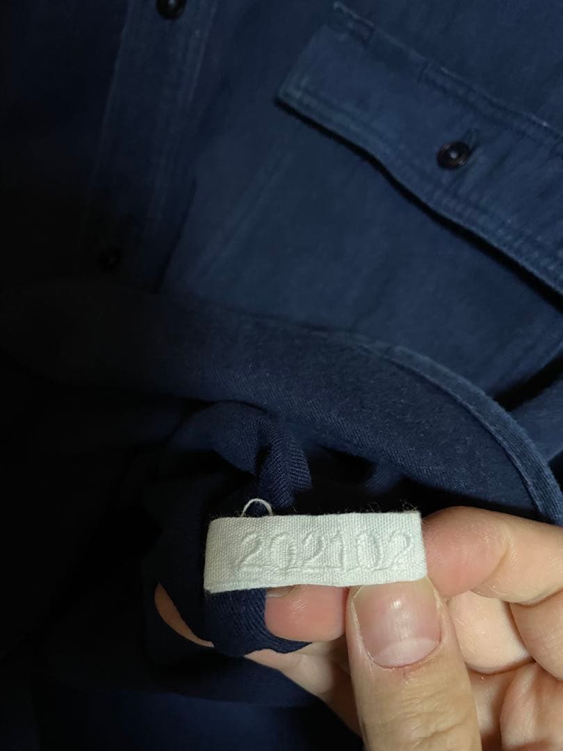 M BUAISOU. デニムシャツ 長袖 インディゴ work shirt