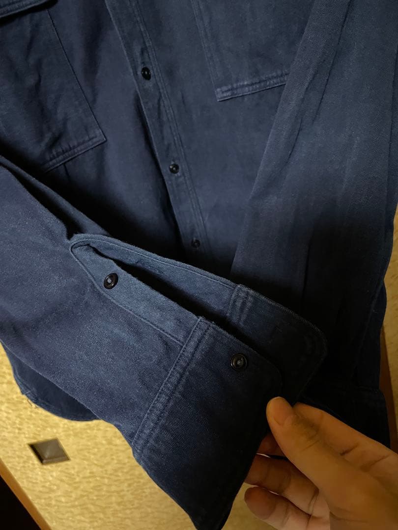 M BUAISOU. デニムシャツ 長袖 インディゴ work shirt
