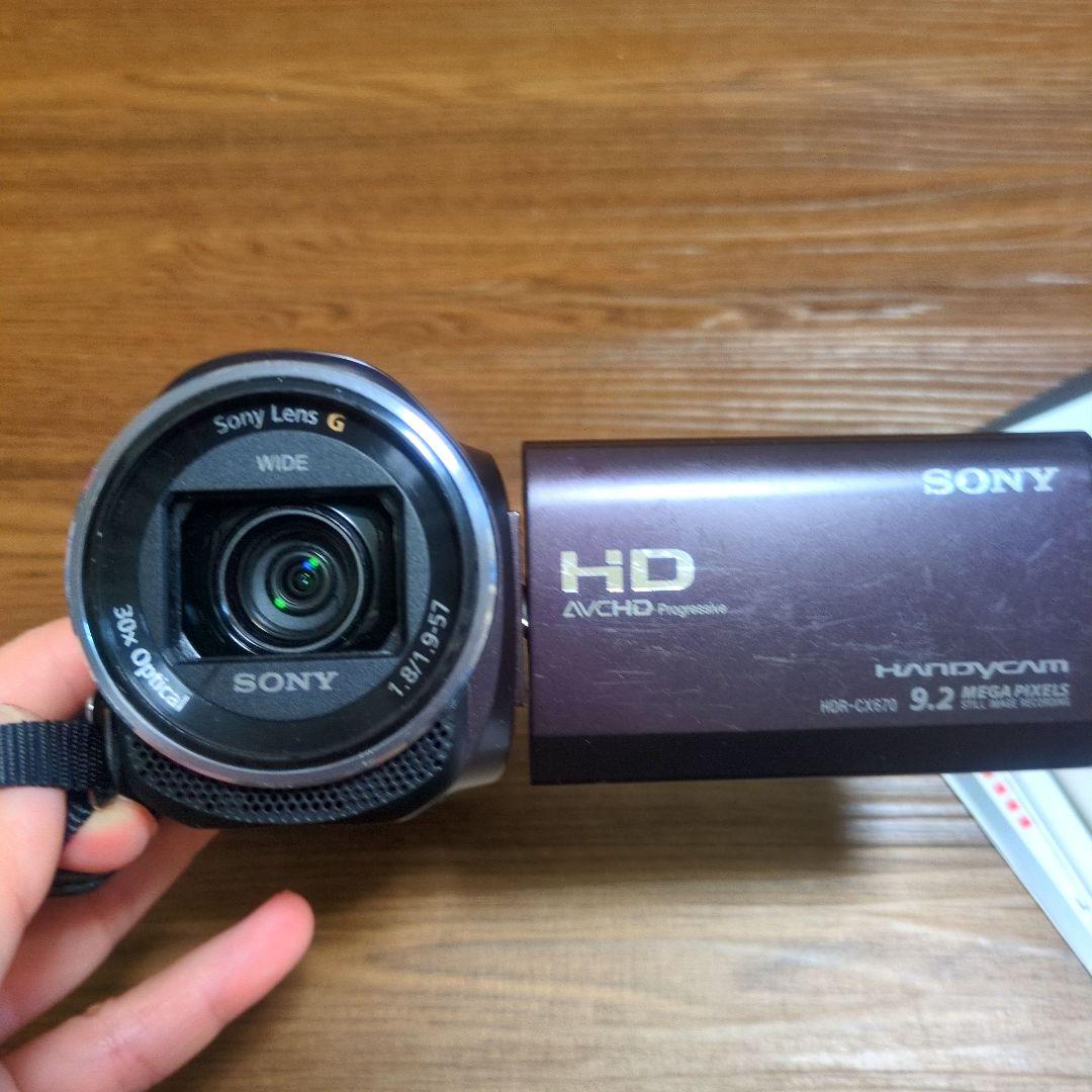 【動作OK】SONY HDR-CX670 ビデオカメラ 本体
