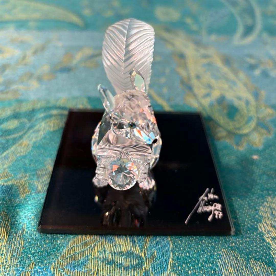 【Swarovski】スワロフスキー 1997年 10周年記念作品 リス