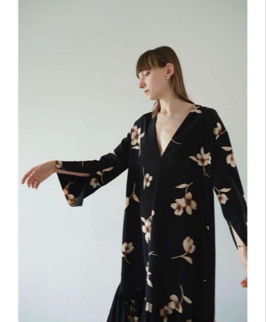 【CLANE】W FACE GATHER SWITCH ONEPIECE