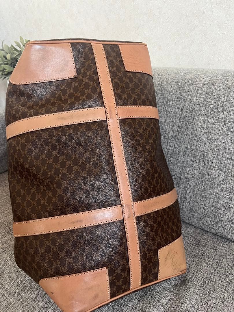 CELINE セリーヌ マカダム柄 ボストンバッグ