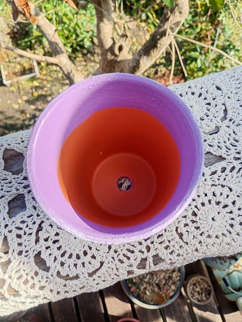 №185 リメ鉢♡リメイク鉢♡ハンドメイド♡3号薔薇