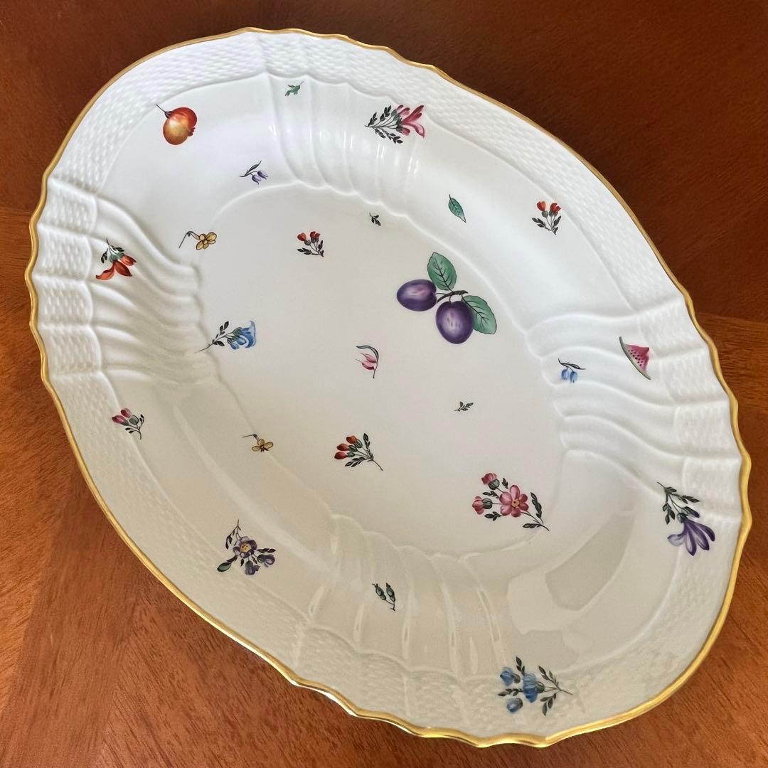 【希少品】リチャードジノリ★ベッキオペルージャ★豪華なラージオーバルプレート