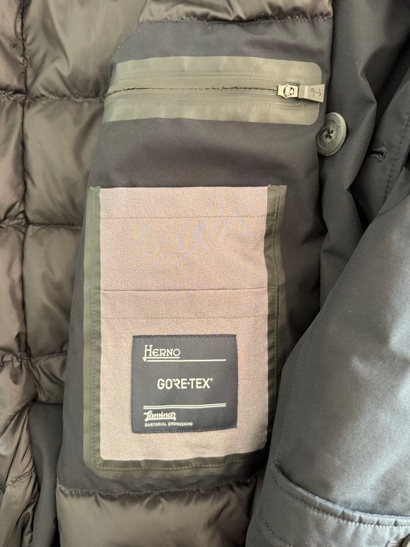 Herno Laminar GORE-TEX ダウンコート ネイビー L(48)
