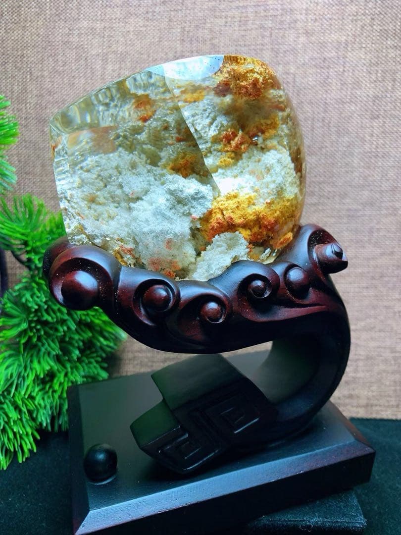 ⭐︎【極上品】天然 ガーデン クォーツ 置物 550g