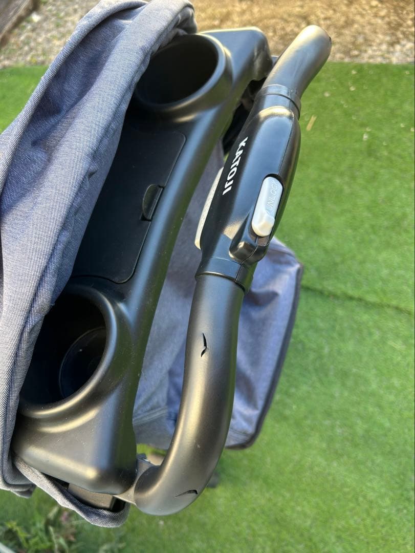 KATOJI二人乗りベビーカー グレー