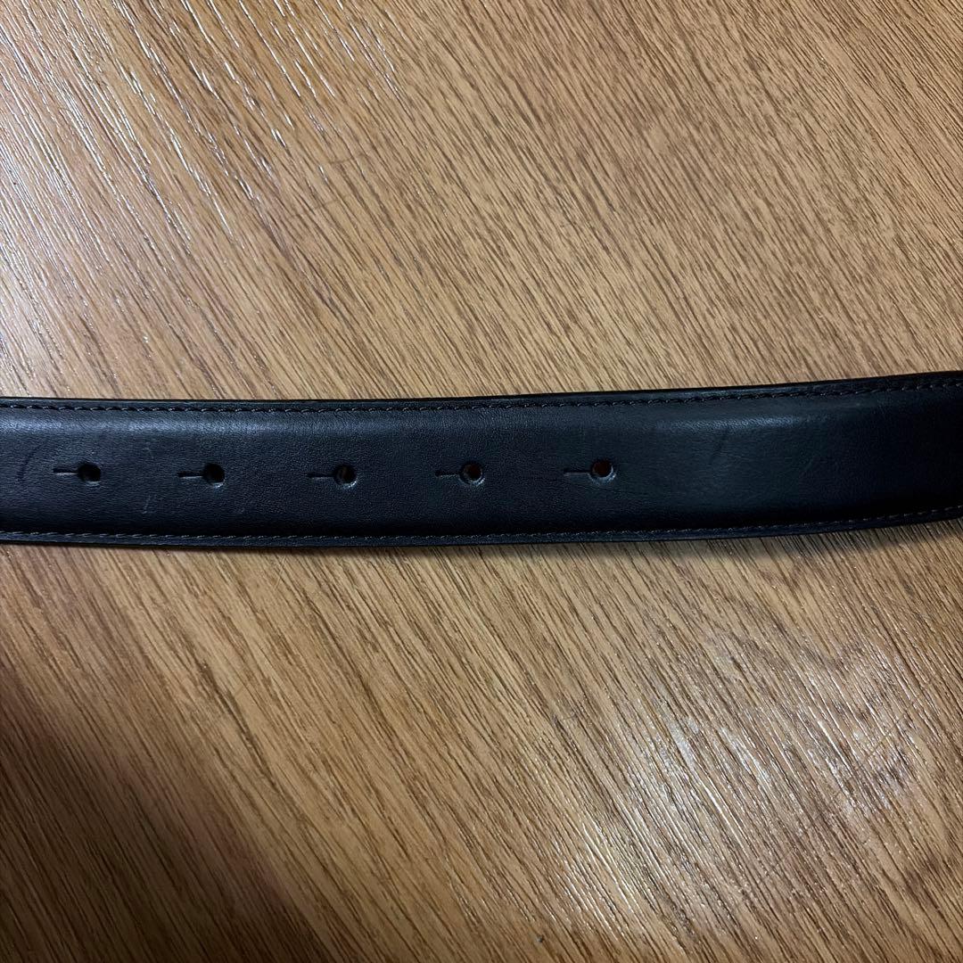 afb 黒レザーベルト ロゴ入り