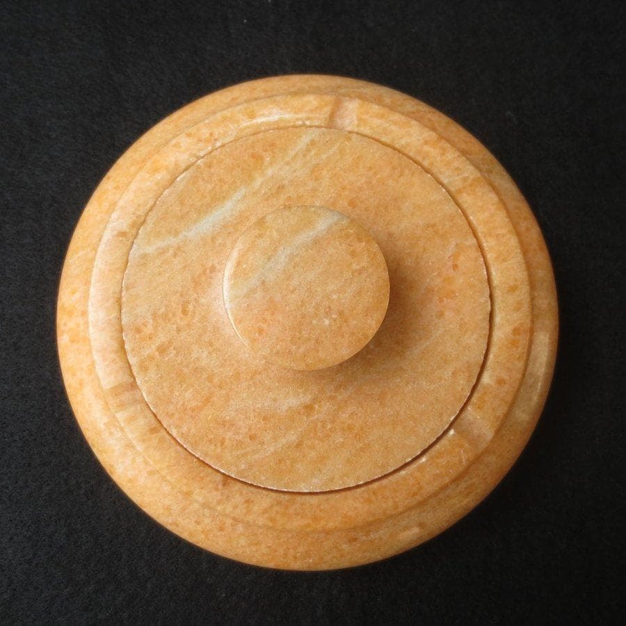 灰皿4個 オレンジ大理石 蓋つき 蓋 フタ付き フタつき