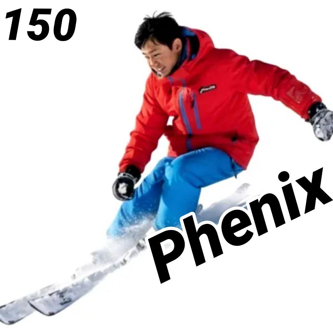 美品　PHENIX デモモデル スキーウェア上下 150 ジュニア 男の子 赤青