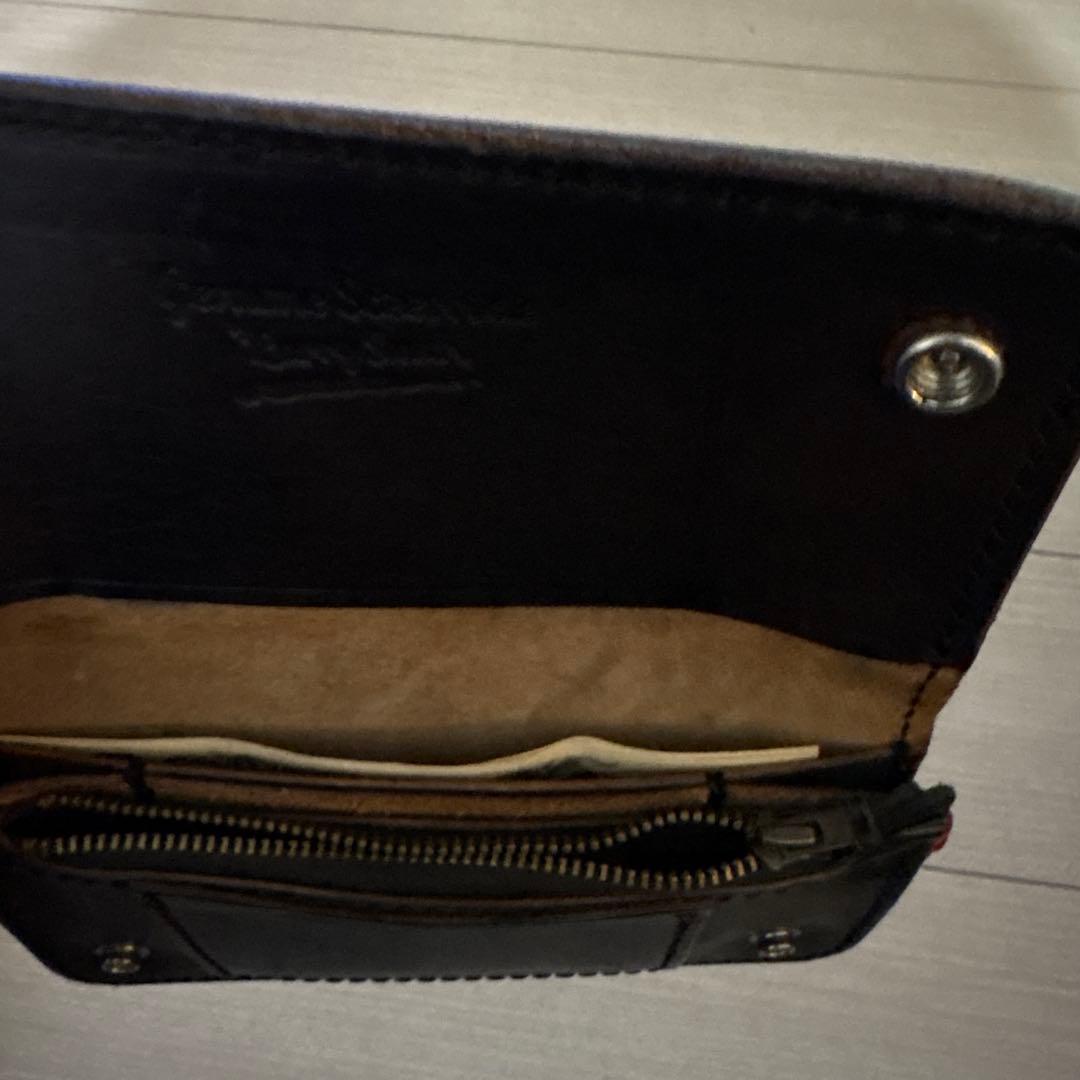 LARRY SMITH ブラック レザー 長財布