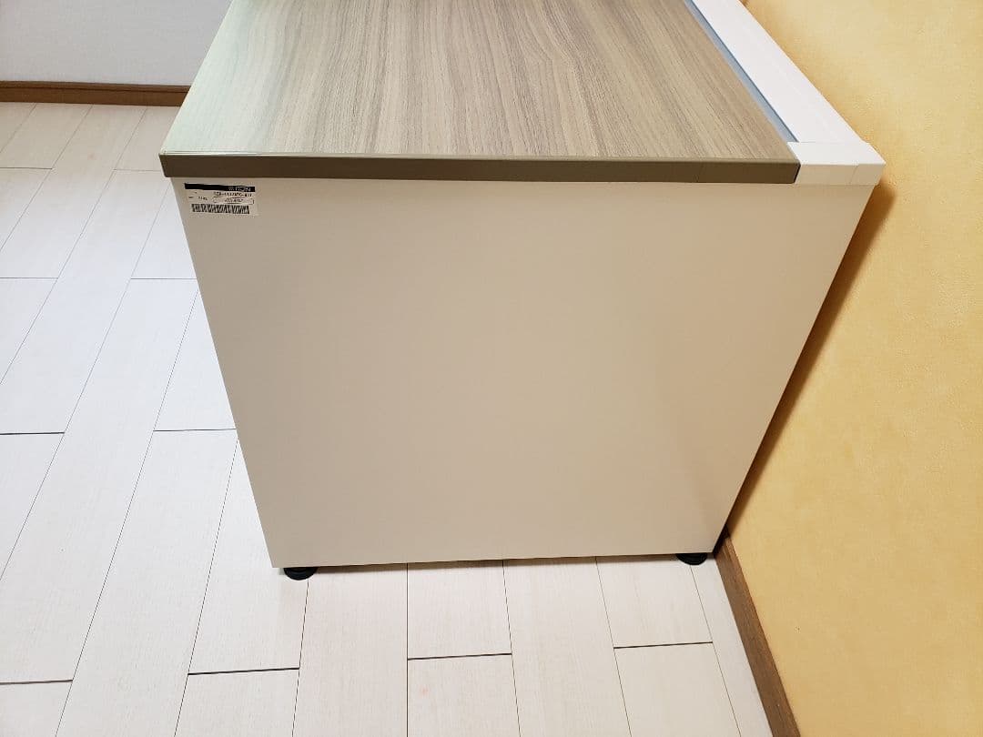 美品手渡可富山市傷防止デスクマット付イトーキCZR1600ミリ平机