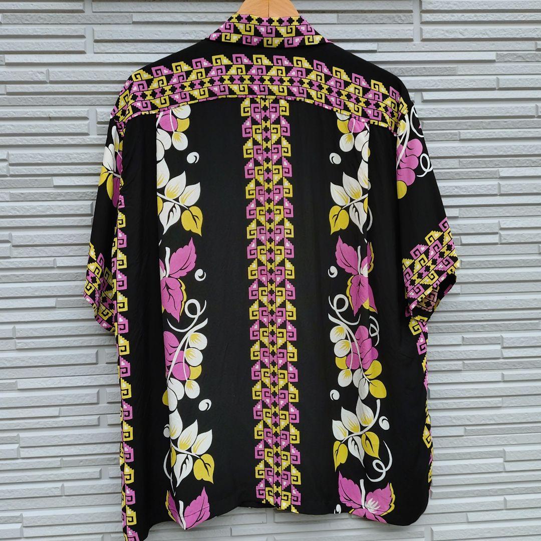 ✨️新品✨️SUN SURF ハワイアンシャツ✅️ブラック L‼️
