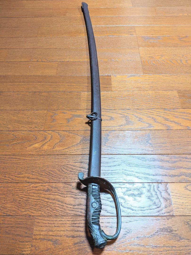 【当時物】旧日本軍 帝国陸軍 軍刀 指揮刀 模造刀 模造刀身 サーベル100cm