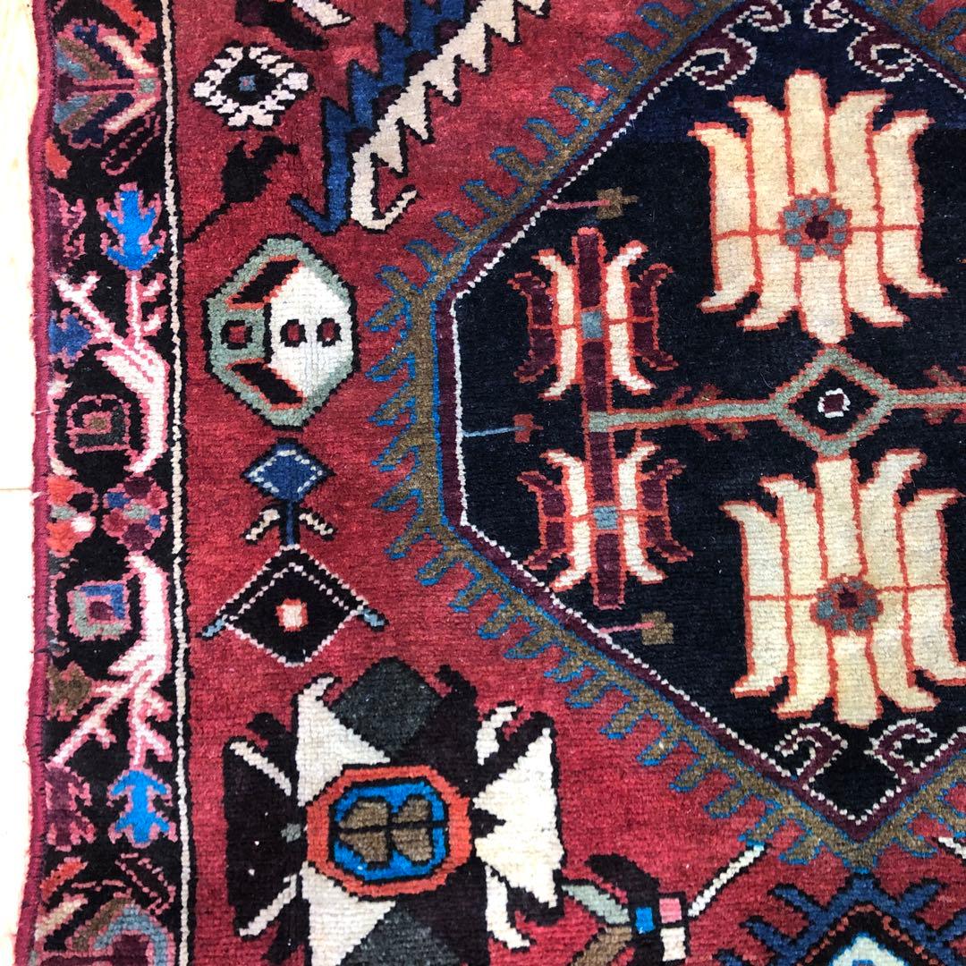 ペルシャ絨毯 ペルシャヴィンテージラグ 170x102 手織り オールド
