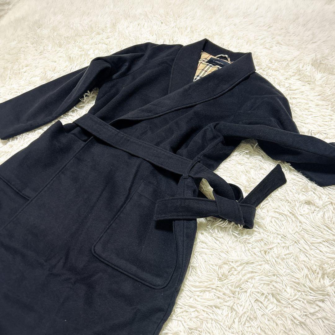 Burberry カシミア100% ガウンコート　ノバチェック