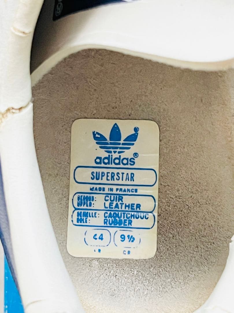 adidas Superstar フランス製スーパースターホワイト/ネイビー