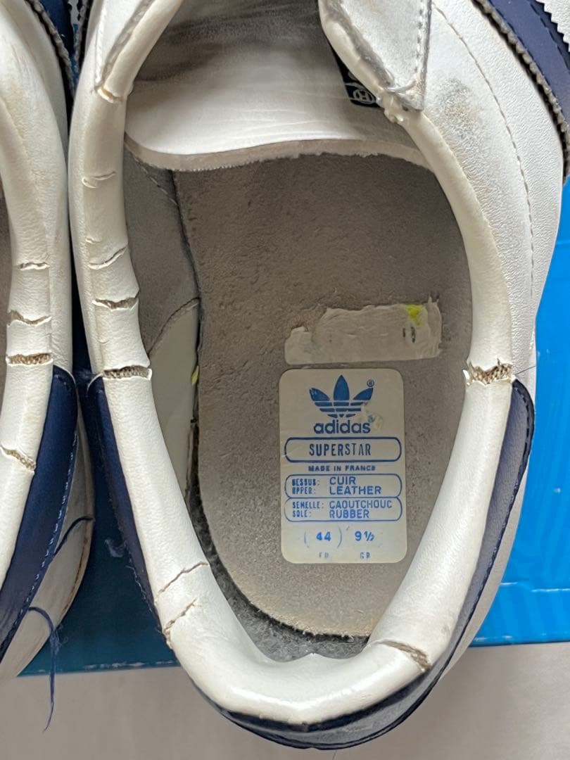 adidas Superstar フランス製スーパースターホワイト/ネイビー