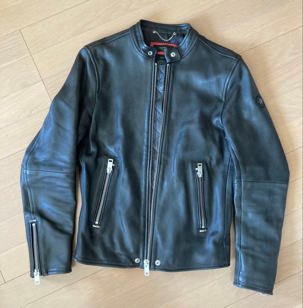 週末限定最終値下げ！ディーゼル　レザージャケット　ライダース