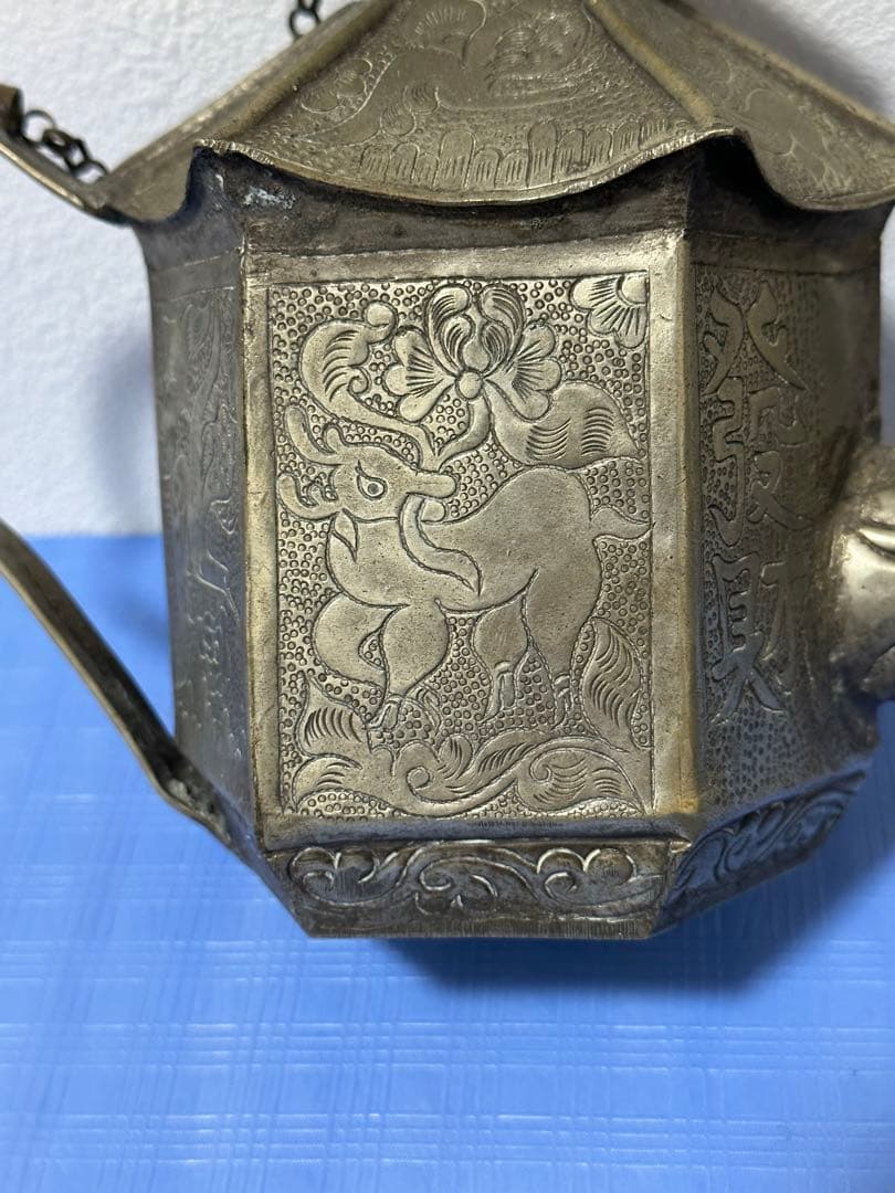 中国清時代 金属製水注