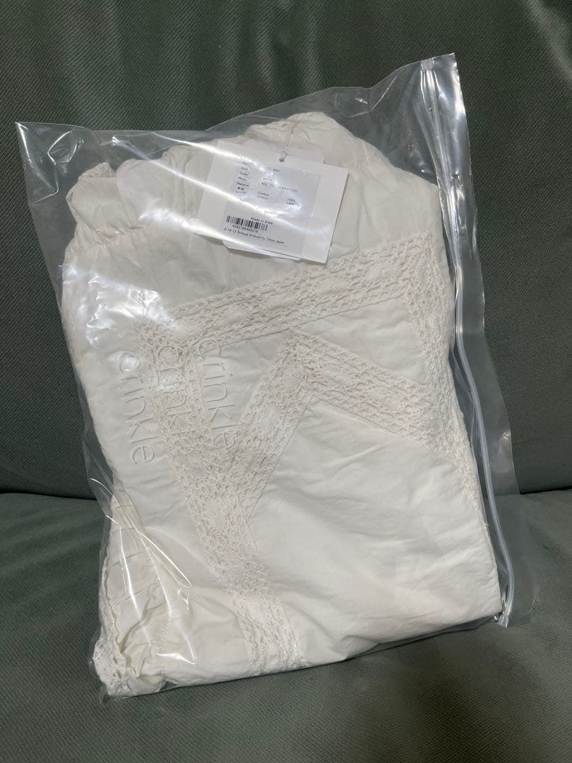 スカート crinkle crinkle crinkle apron skirt