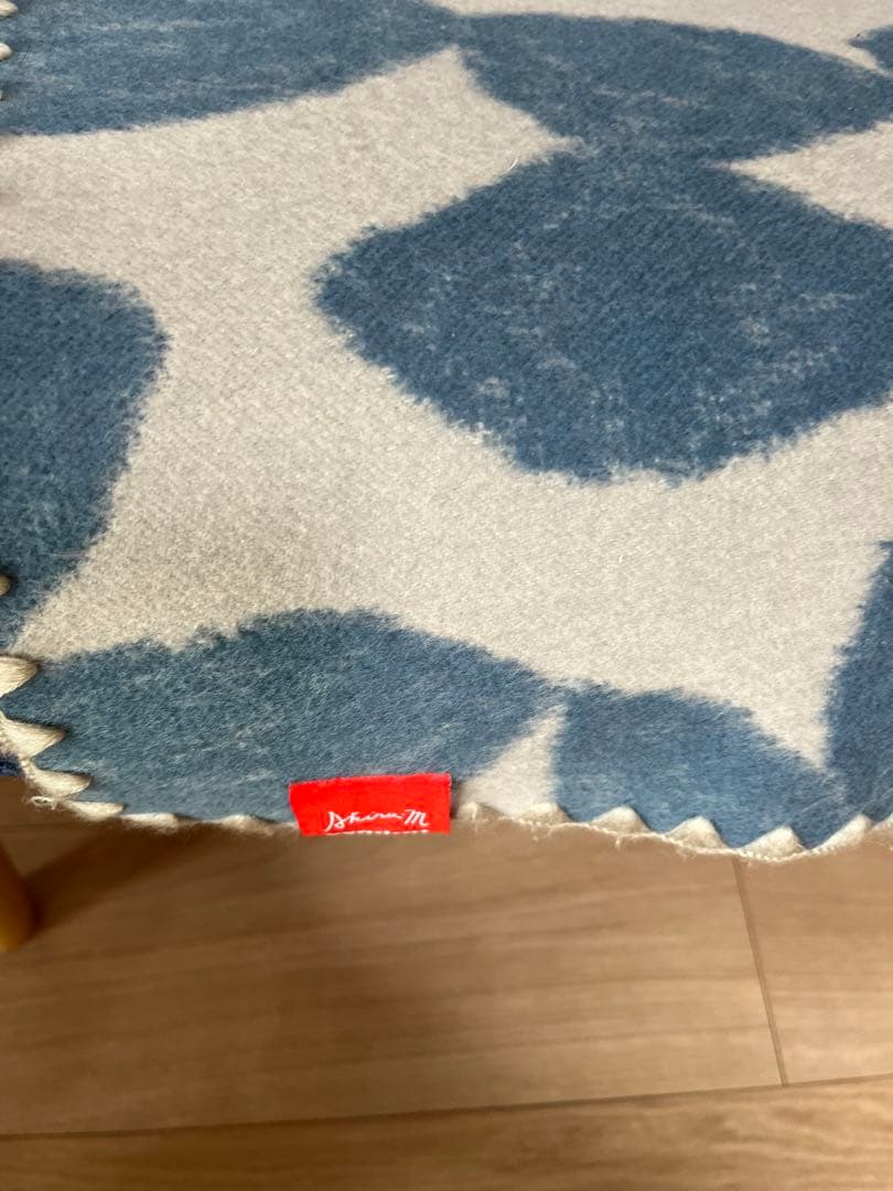 冬物大処分ミナペルホネン　kvadrat シングル　ブランケット　ブルー　ウール