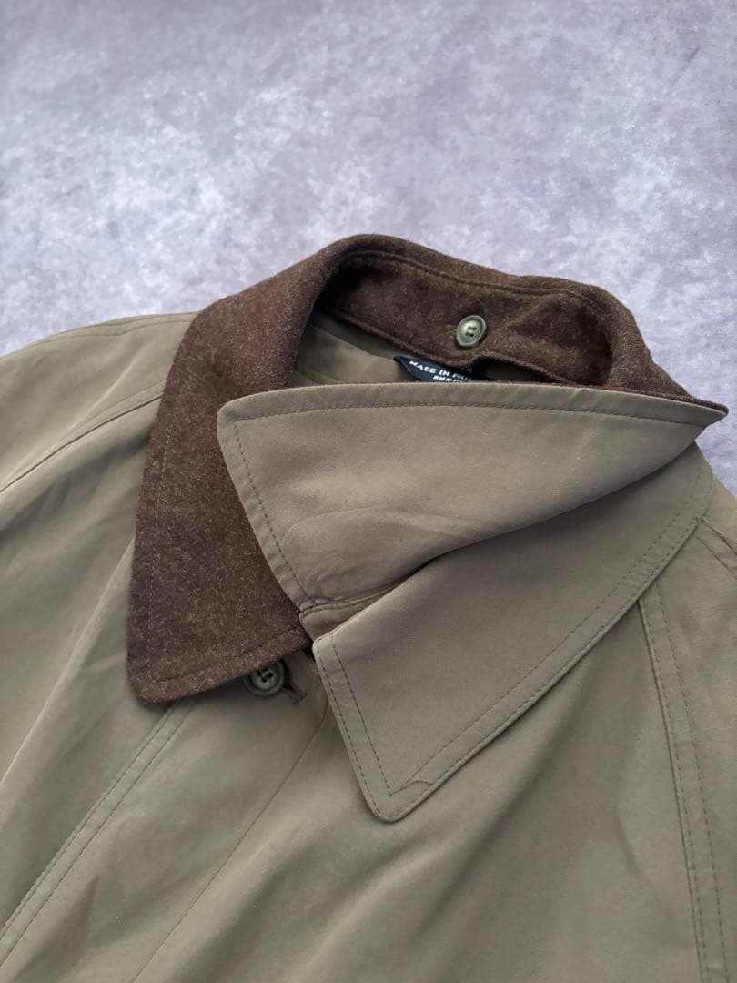 90s RalphLauren ステンカラーコート　希少サイズ　つけ襟　ライナー