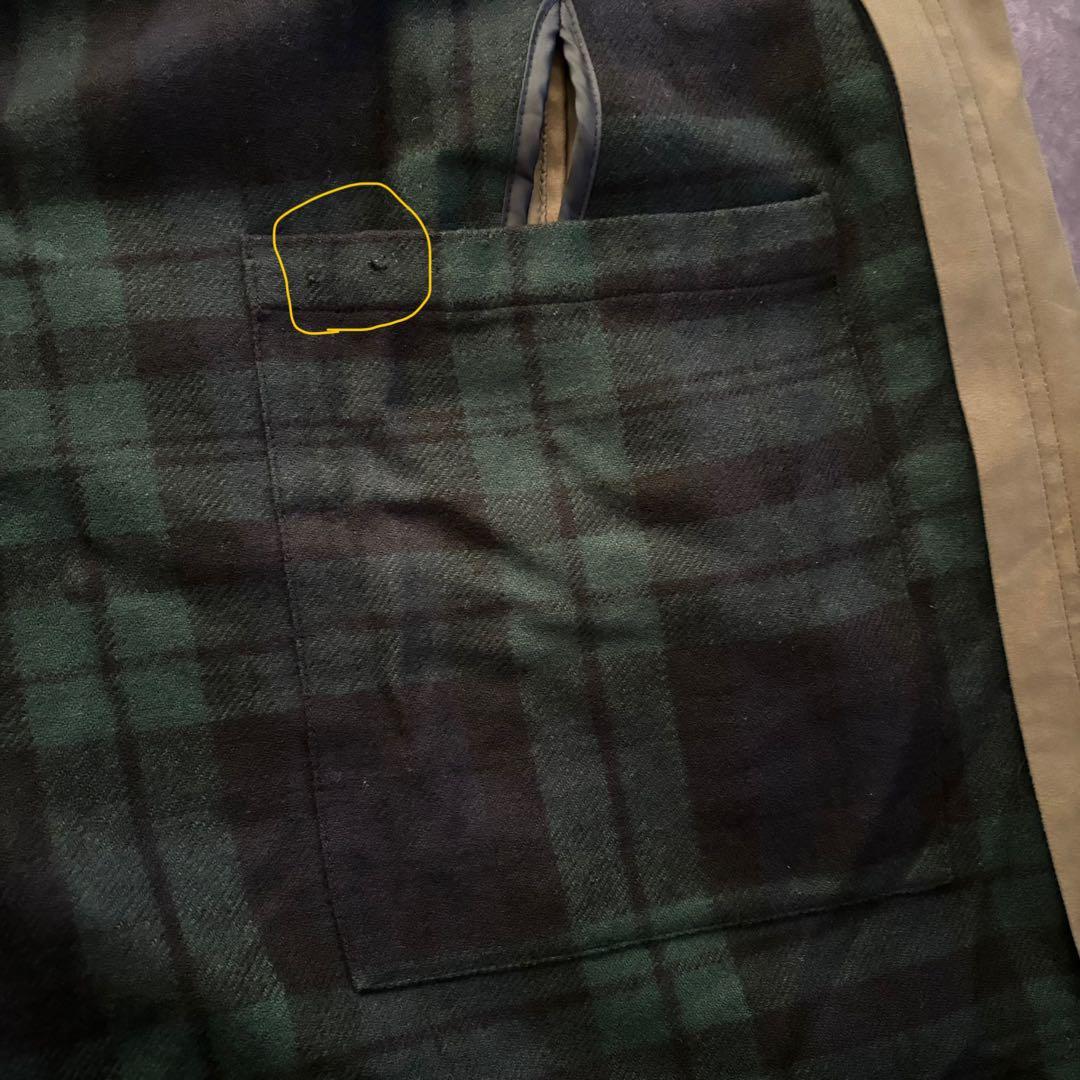 90s RalphLauren ステンカラーコート　希少サイズ　つけ襟　ライナー