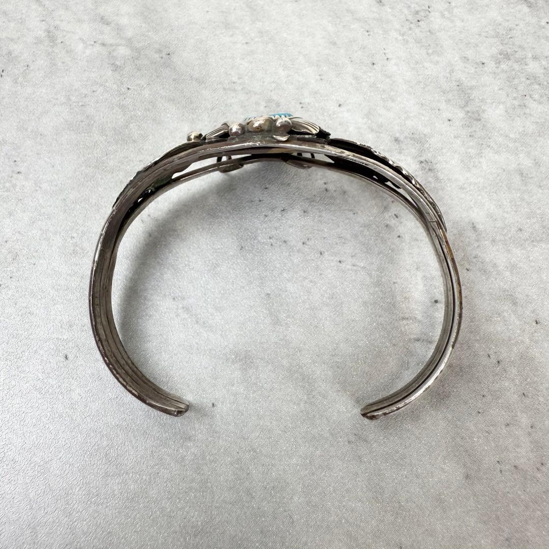 Indian Jewelry NAVAJO ターコイズ シルバーバングル