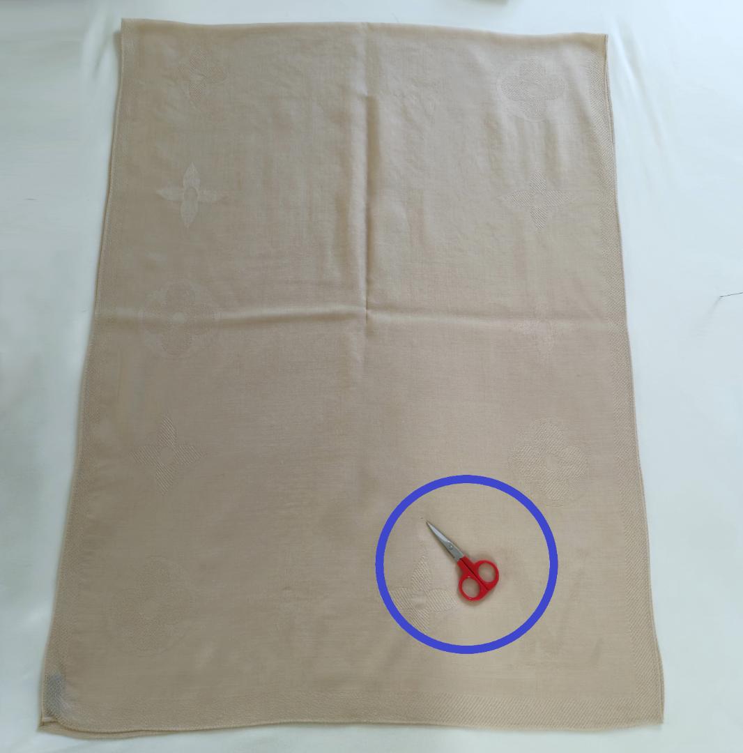 ヴィトン　カシミヤシルク　モノグラム　大判　ストール　ショール　ユニセックス