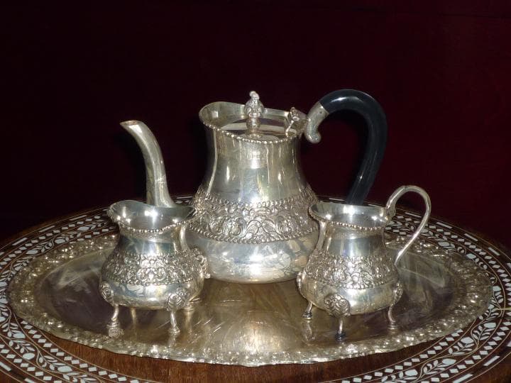 銀器　シルバープレート＆ティーセット　アンティーク