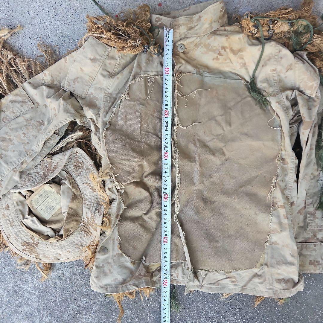 海兵隊実物・ギリースーツ&ハットのセット