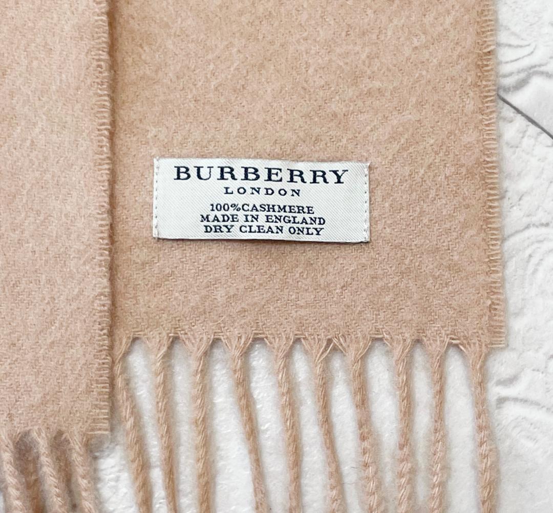 英国製 バーバリー BURBERRY カシミヤ100%大判マフラー 男女兼用