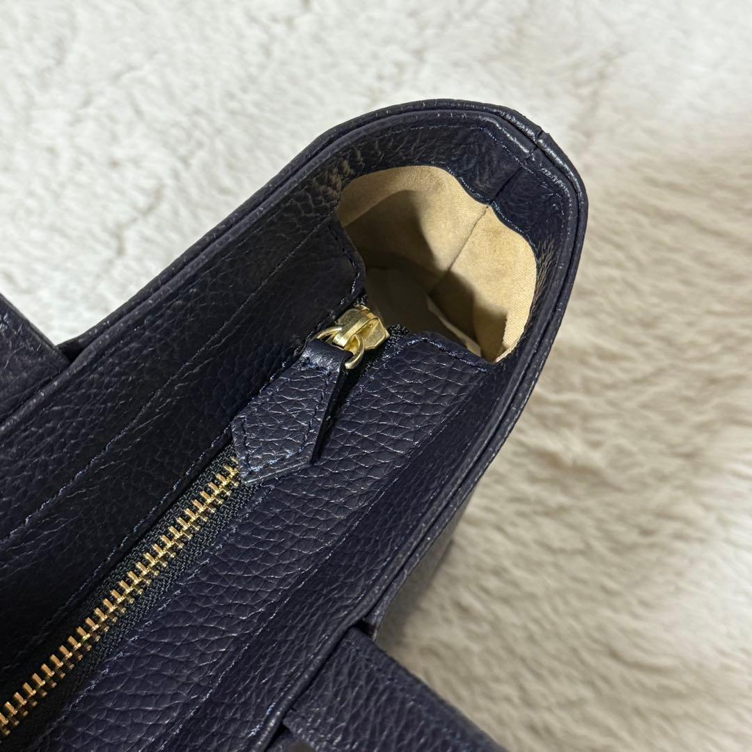 ⭐️新品未使用⭐️　ハッシュタグ　トートバッグ　レザーバッグ　ネイビー　ユニセックス