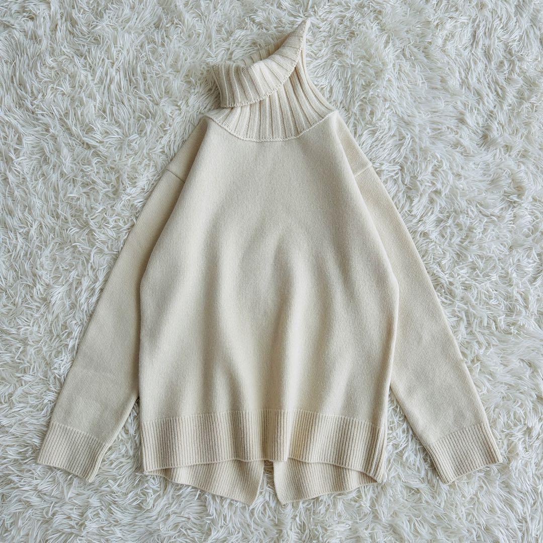 【未使用級✨】Deuxieme Classe JADEタートルニット アイボリー