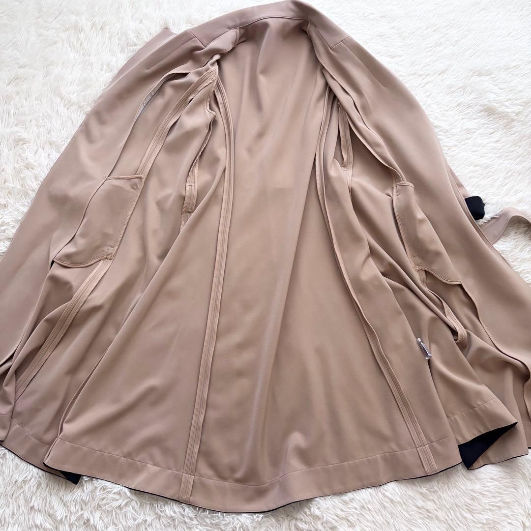 美品 タグ付き JENNE ジェンヌ オードリー フレア トレンチ コート M
