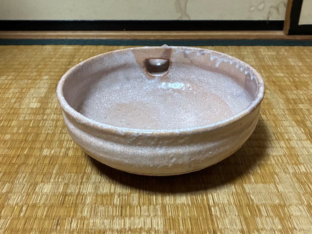 萩焼 晴雲山 八代【岡田 裕】 片口鉢 共箱