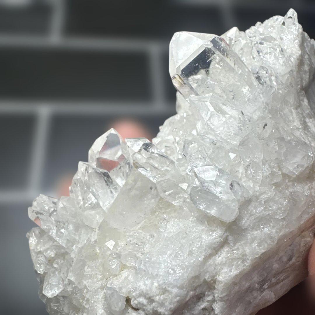 【高品質】ブラジル ミナスジェライス産 水晶 原石 6個セット