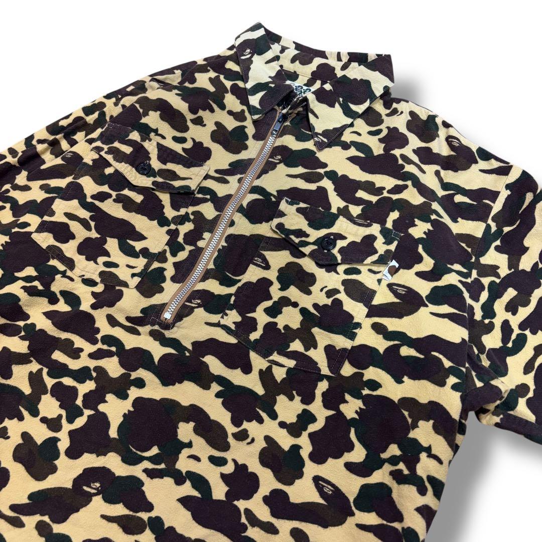 【A BATHING APE】初期 90s 1st CAMO ハープジップシャツ