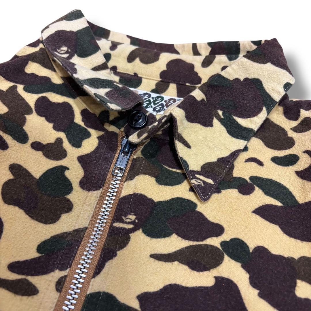【A BATHING APE】初期 90s 1st CAMO ハープジップシャツ