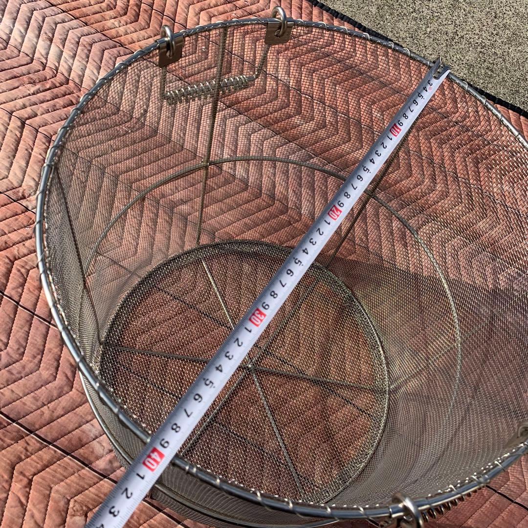 寸胴用　直径395mm スープ取りザル　カゴ　ステンレス製
