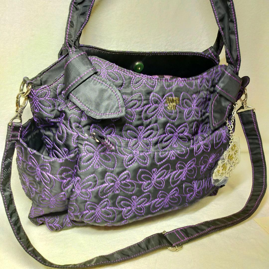 未使用に近い ANNA SUI キルティング　2wayバッグ