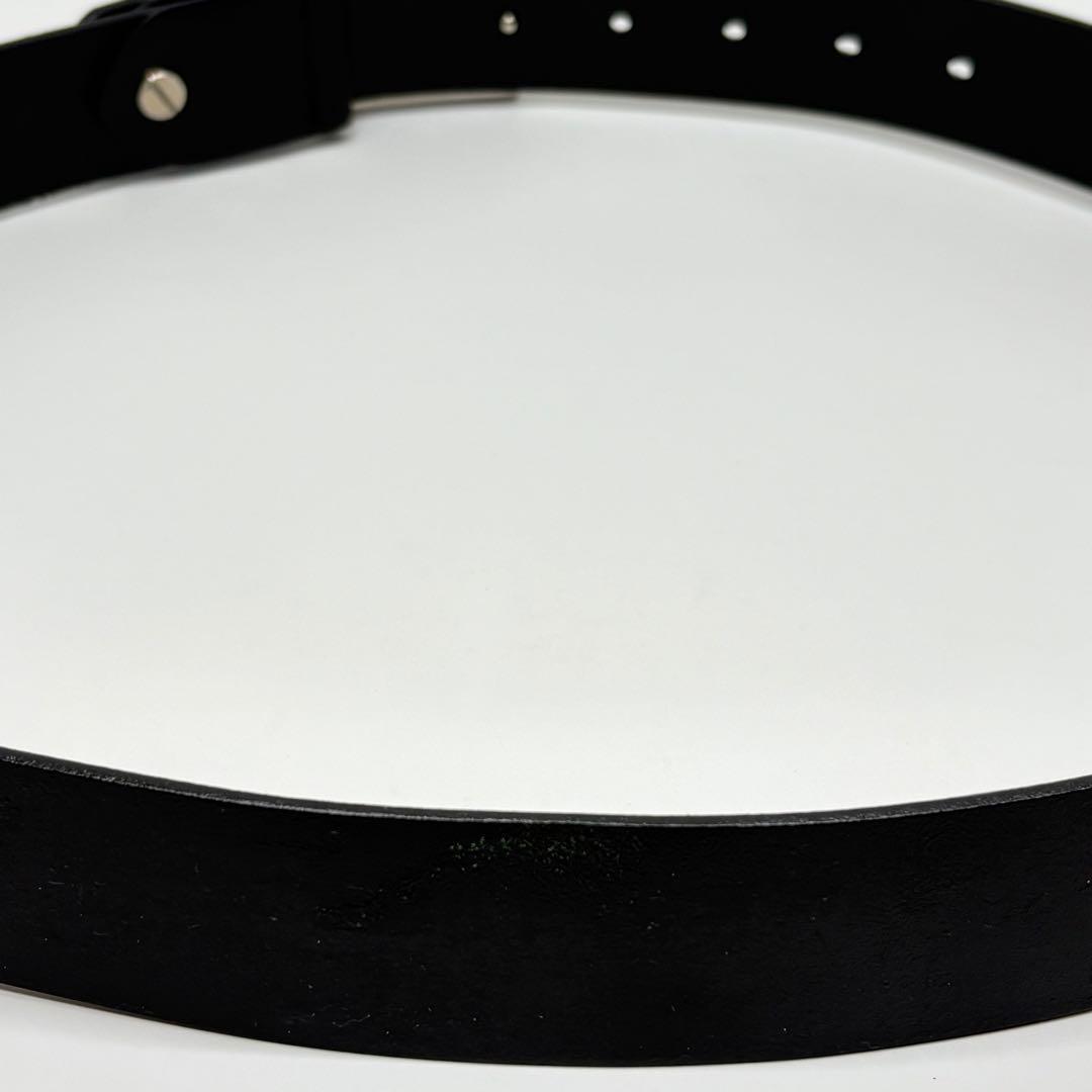 フェンディ　FENDI ベルト　レザー　FFロゴ　シルバー