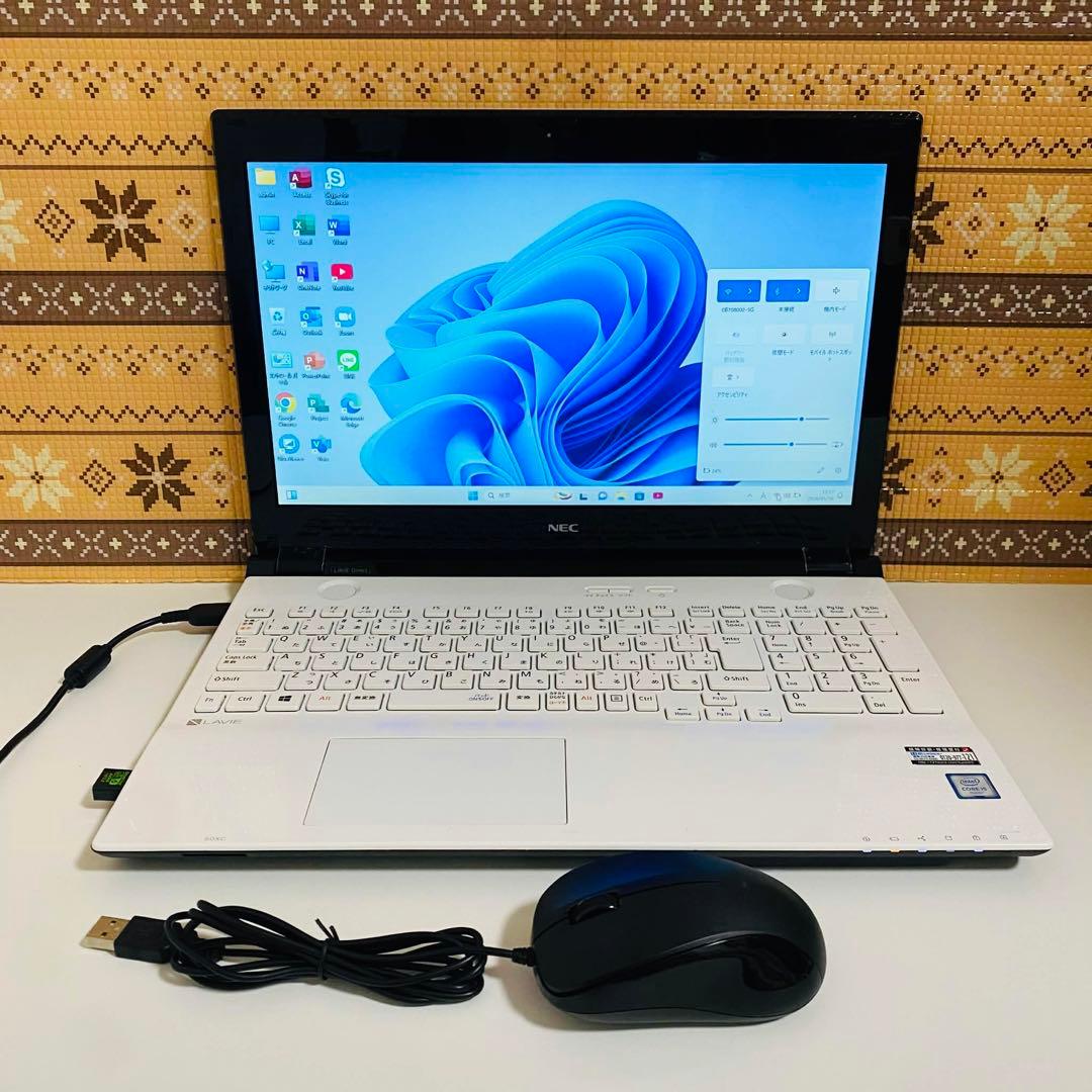 Y34 NECノートパソコン i5メモリ8G高速 Windows11オフィス付き