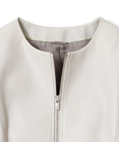 24AW新色／新品タグ付／ANAYI ラムレザー ファスナー ジャケット 36