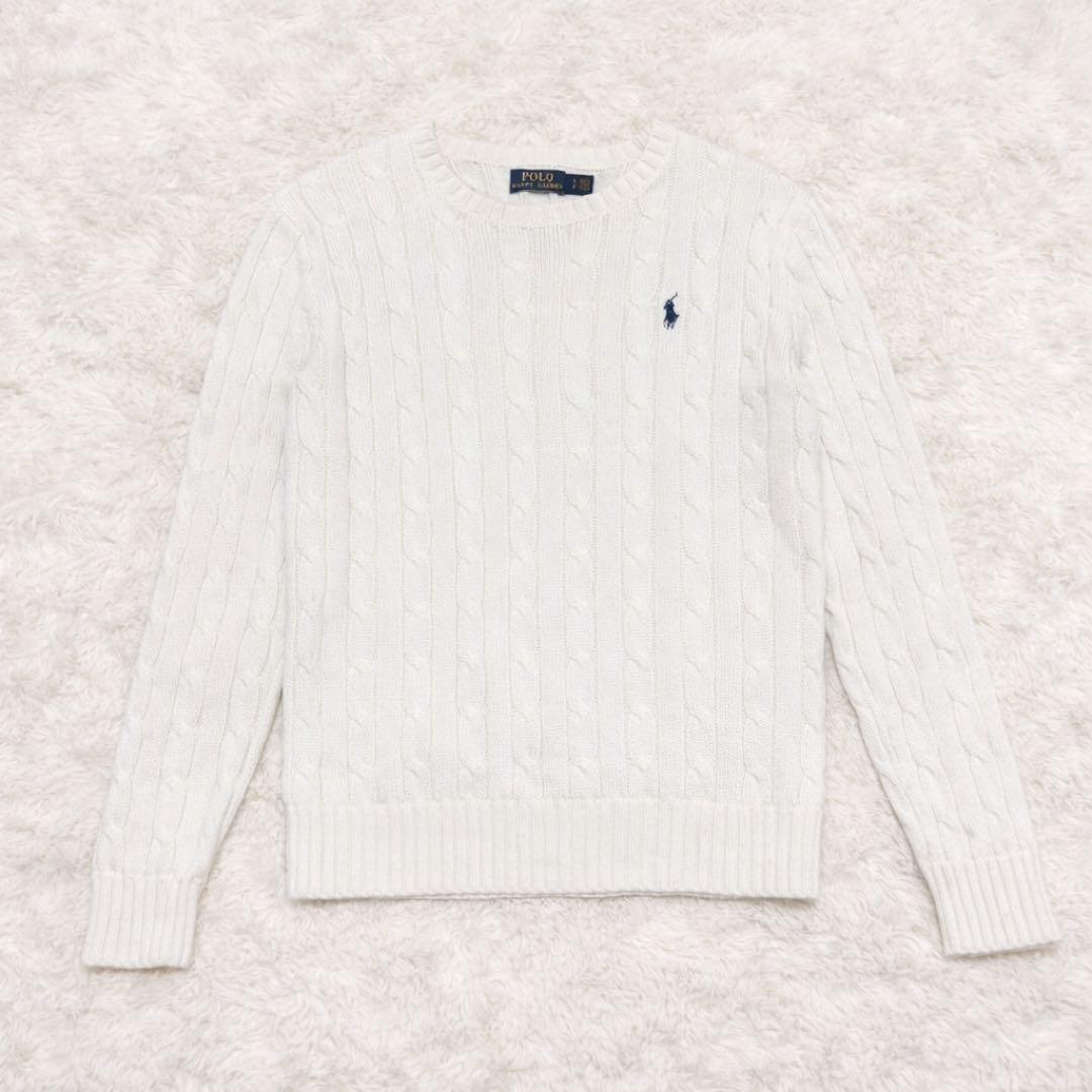 【美品】POLO RALPH LAUREN ケーブルセーター★大人気カラー★