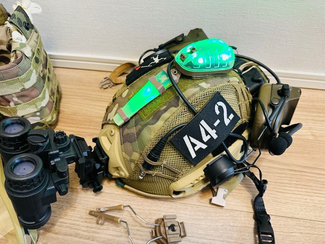 サバゲー装備　ヘルメットベルト　プレートキャリア　おまけ付きセット