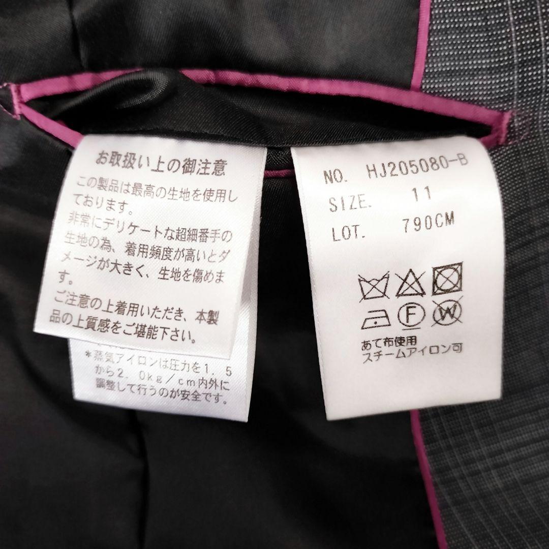 【ワンボタン】ヒルトン HILTON セットアップ パンツスーツ グレンチェック
