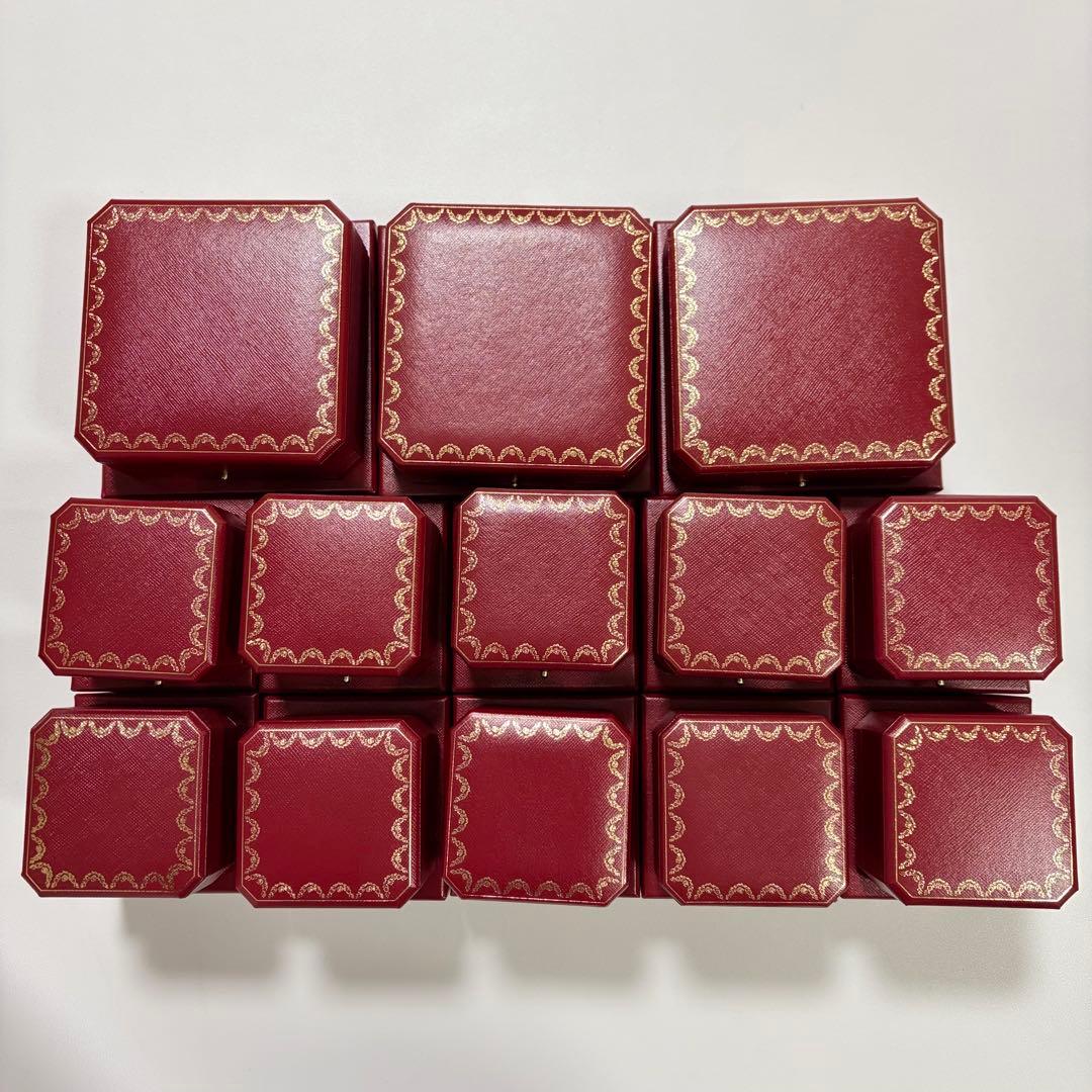 カルティエ　ネックレス　リングケース　空箱　現行品　13個
